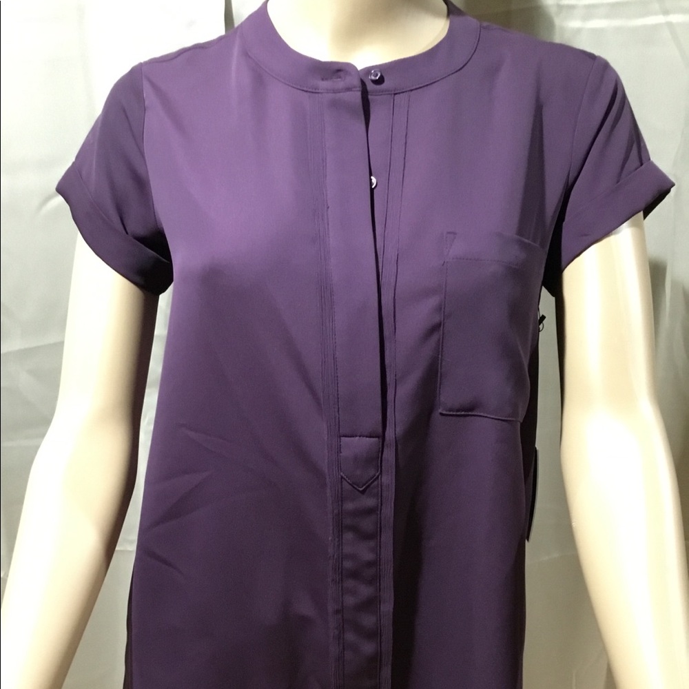 Simply Vera plum polyester blouse